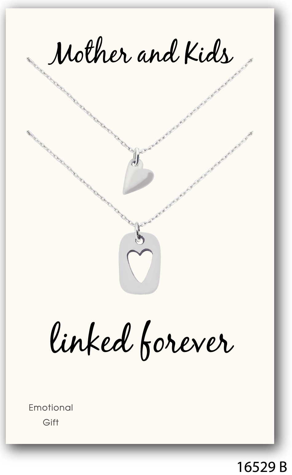 Mother&kids bond silver pendant 